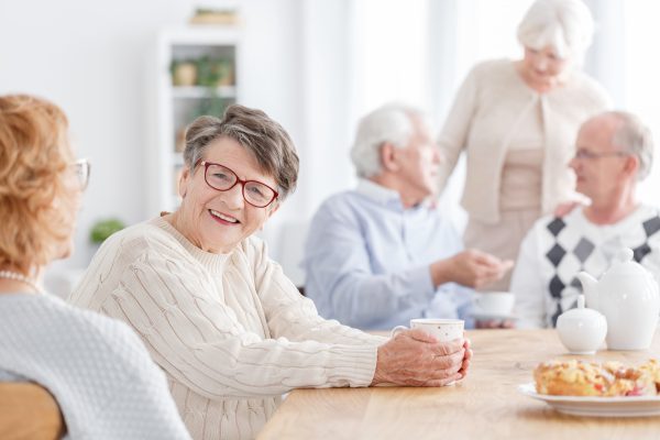 Elderly residents at care home